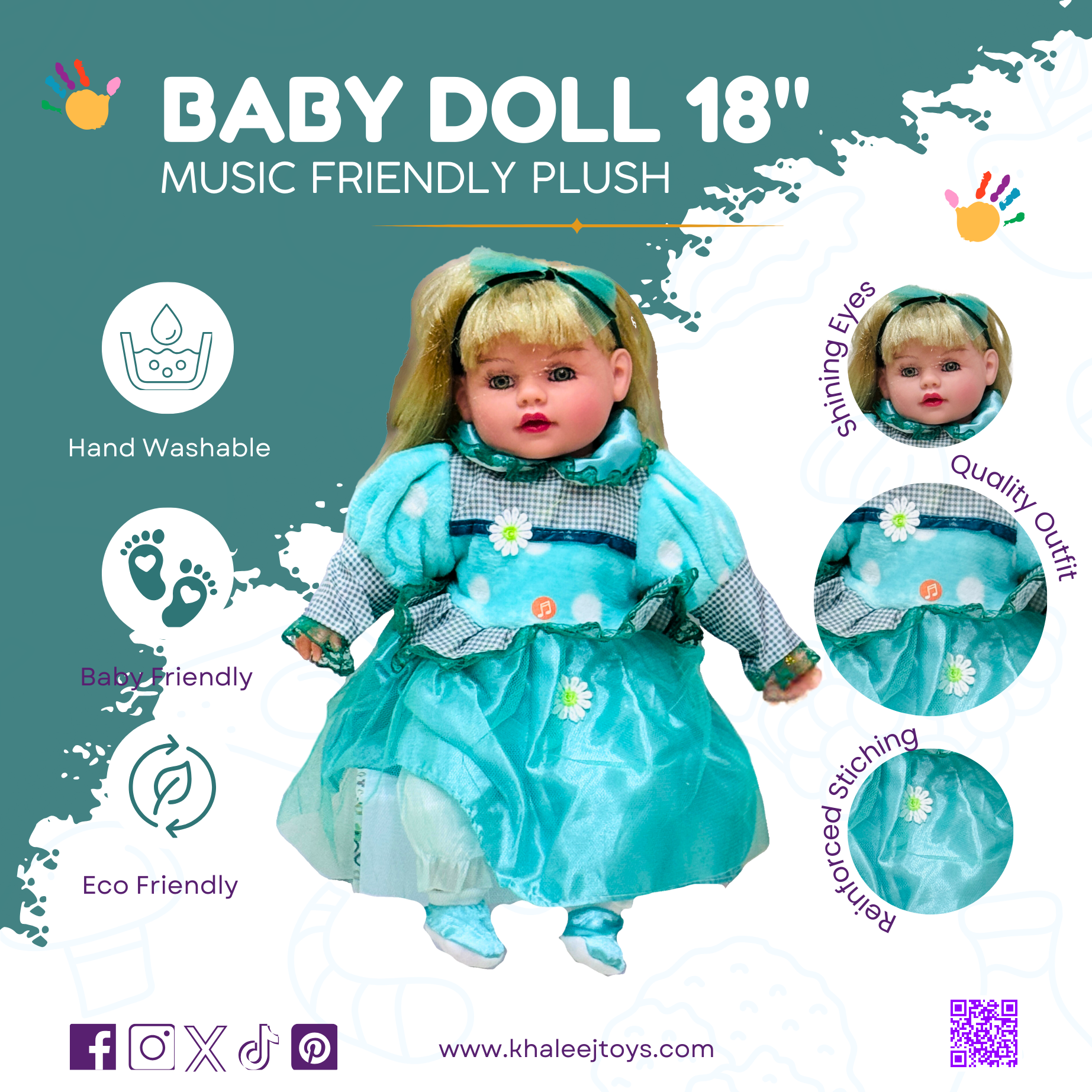 Nano Classic 16 inch 42cm Reborn Baby Doll Soft Co