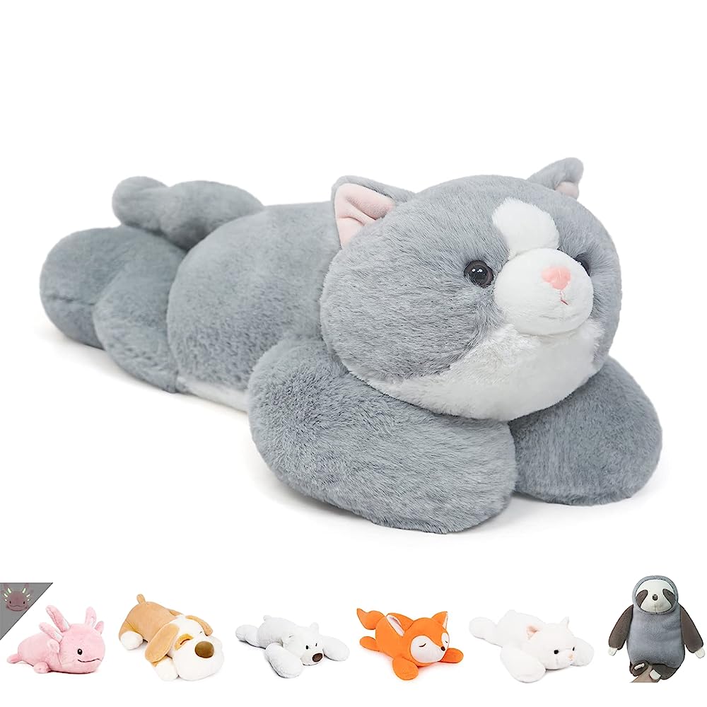 50cm weighted gray cat