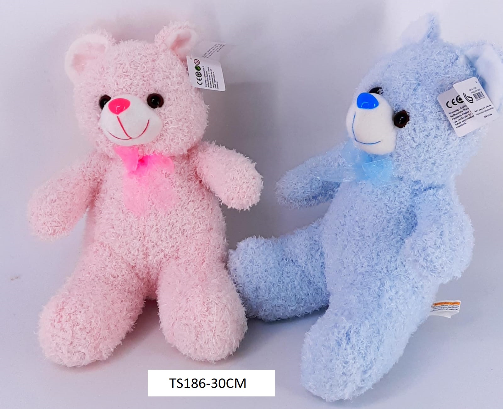 30CM,BEAR PINK & BLUE