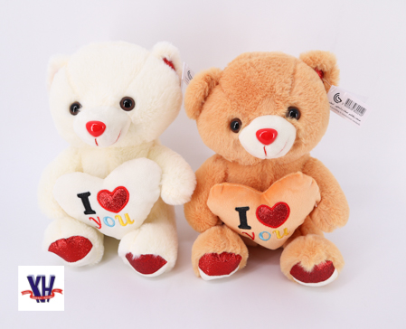 30CM,BEAR W/HEART