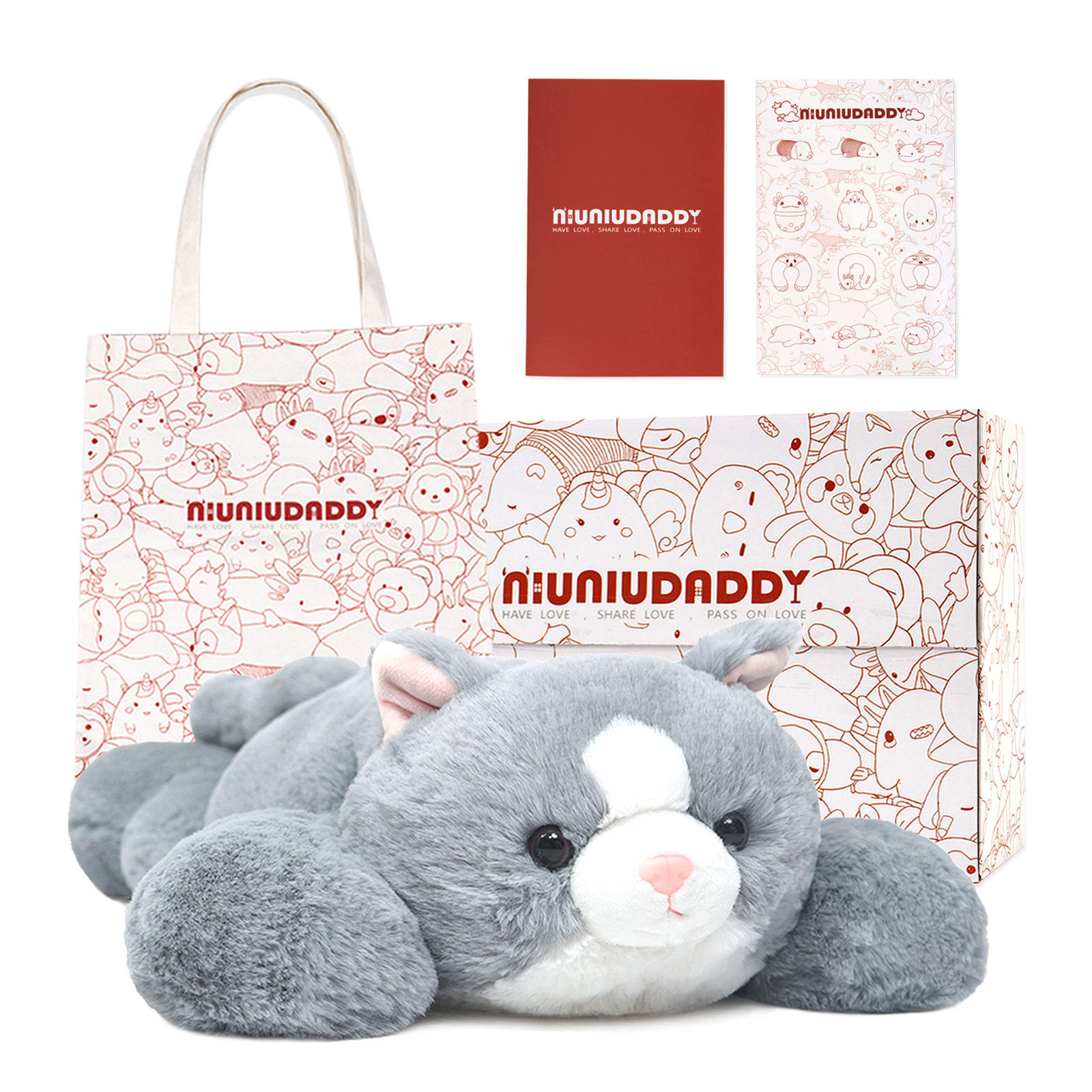 50cm weighted cat (with bag and cards)