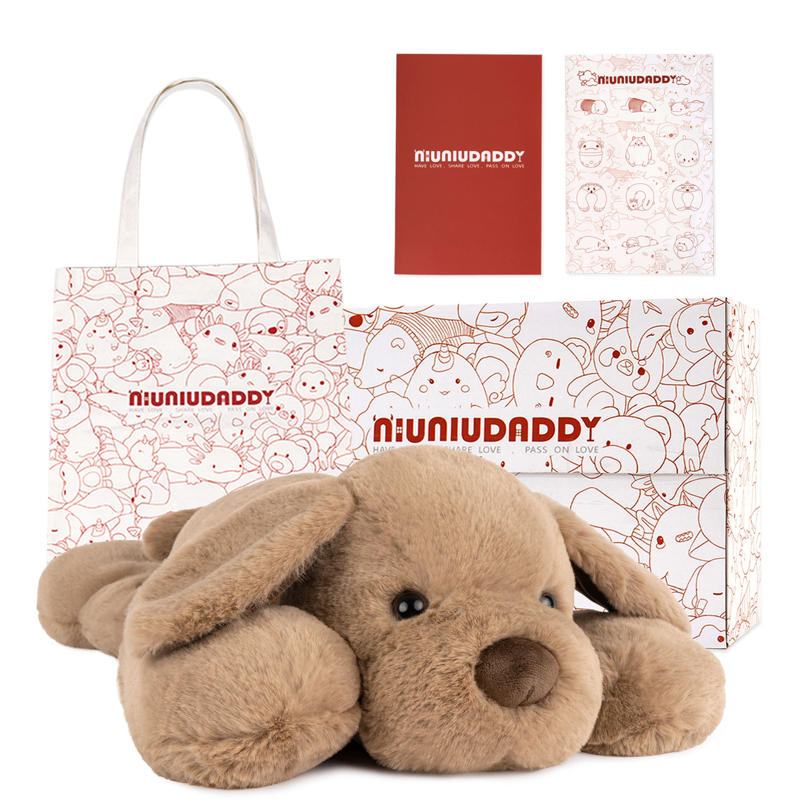 50cm weighted doggy (with bag and cards)