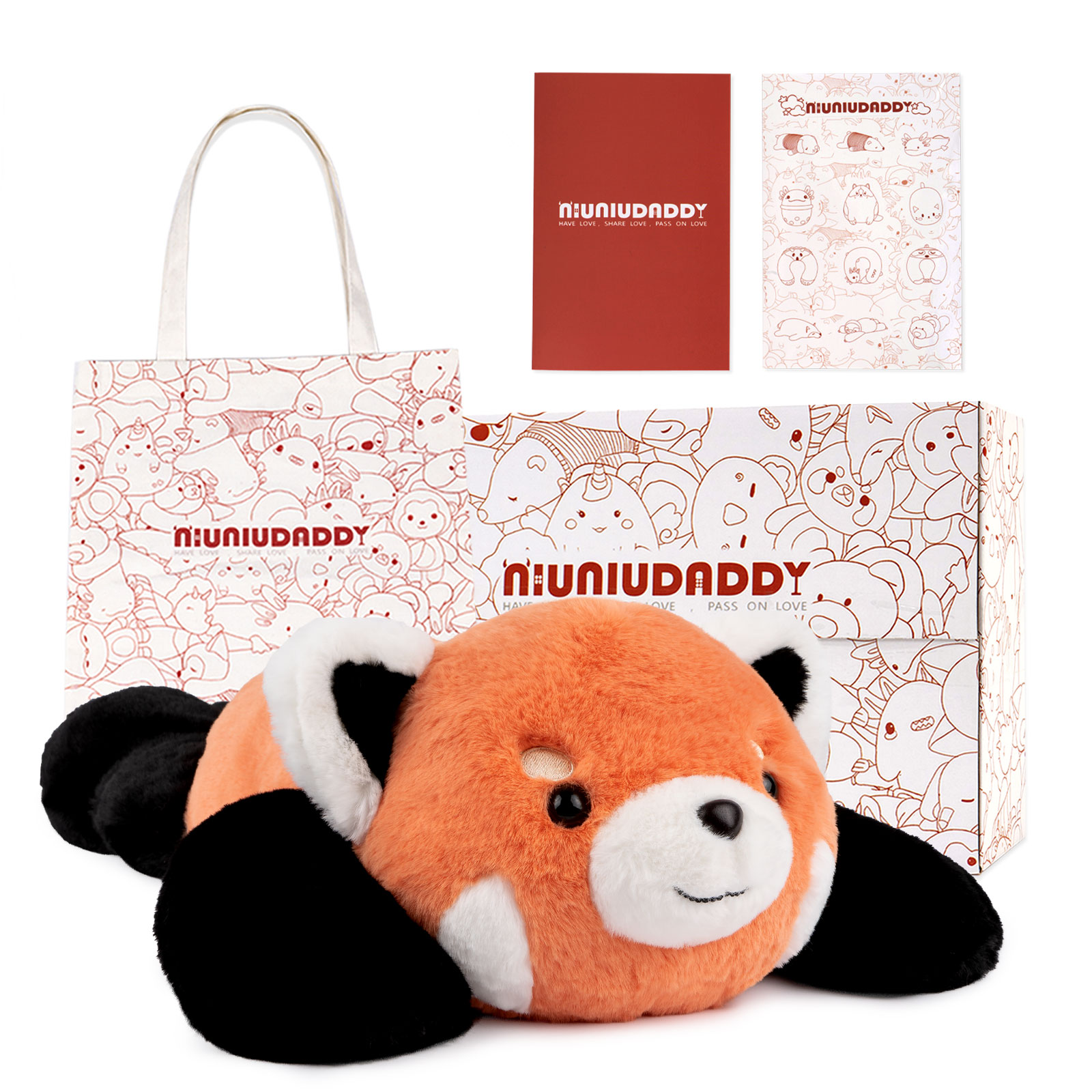 50cm weighted redpanda (with bag and cards)